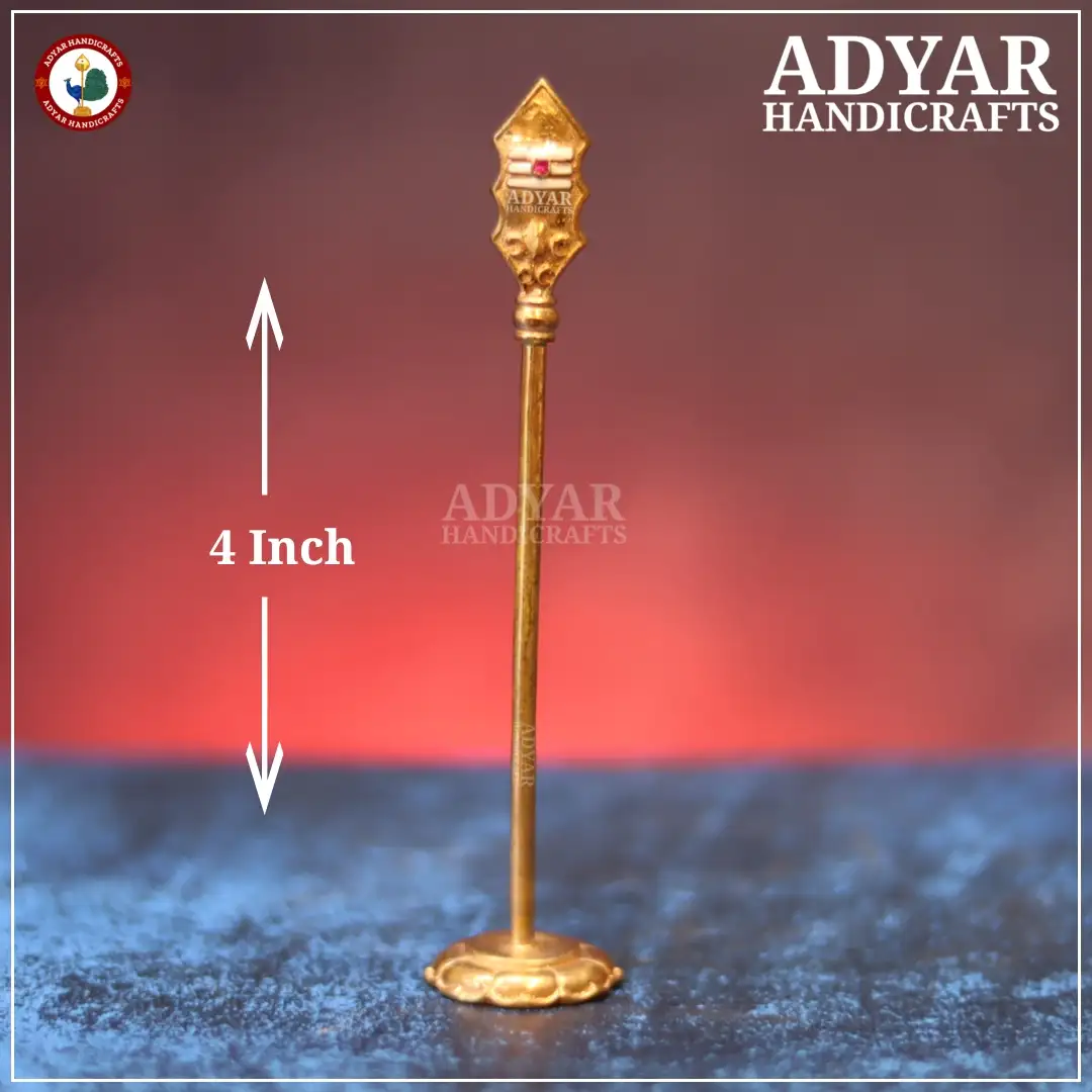 Vajravel With Stand Panchalogam - image 1