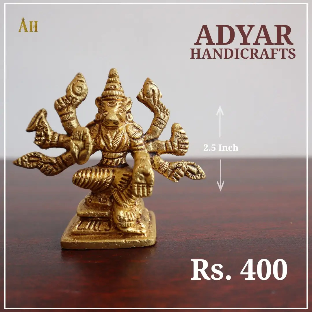 2.5 Inch Varahi Brass Idol - image 1