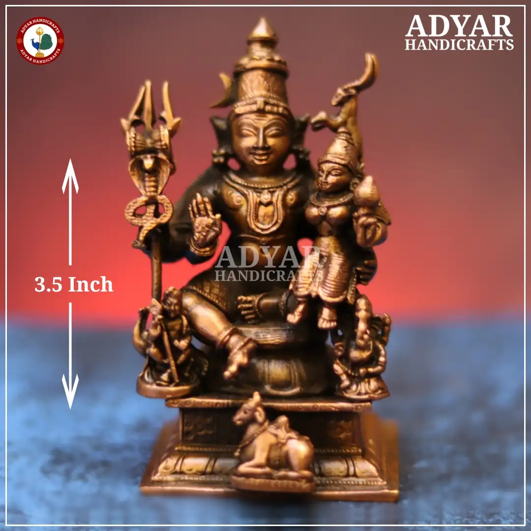 Shivan Family Copper Idol - image 1