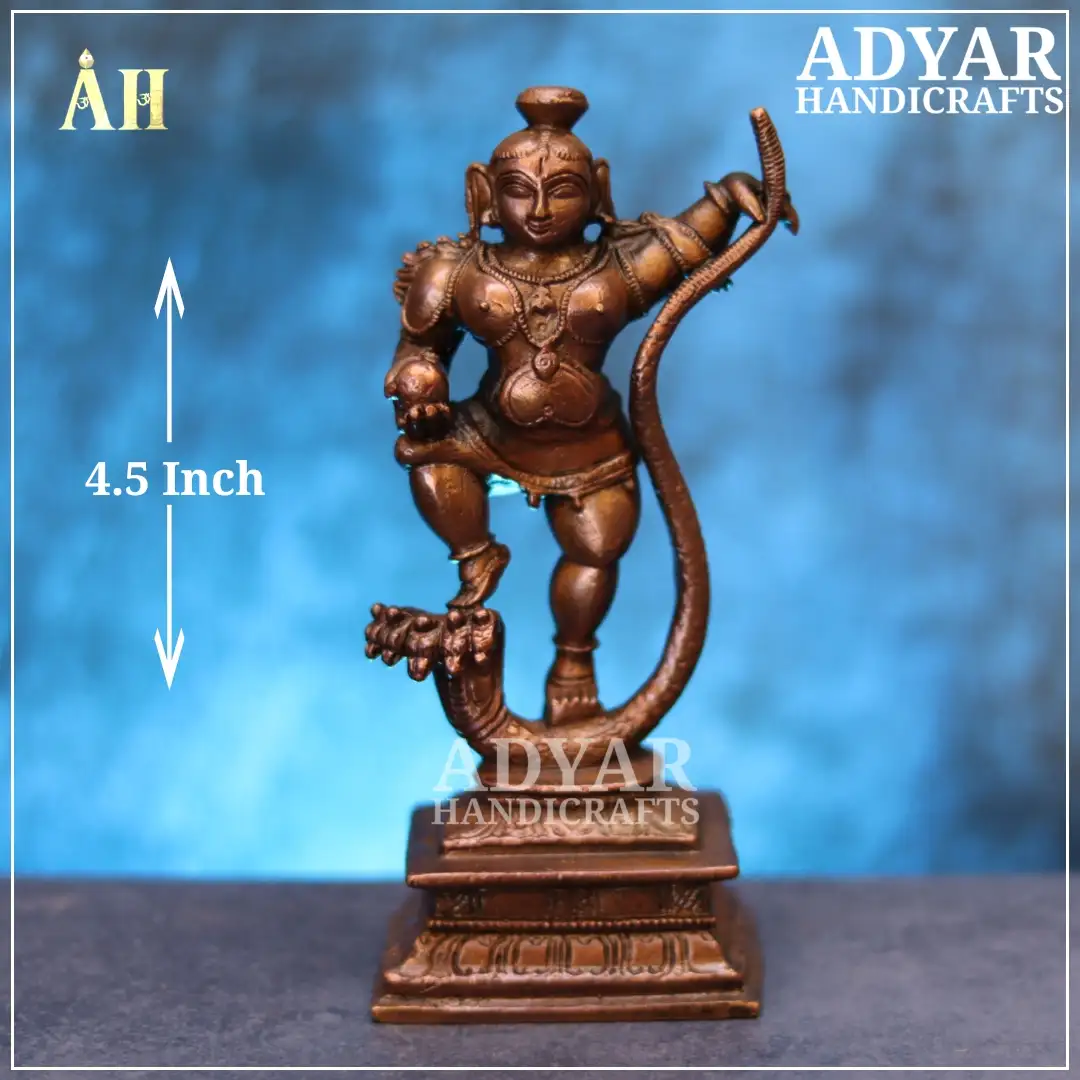 4.5 Inch Kalinganarthanar copper idol - image 1