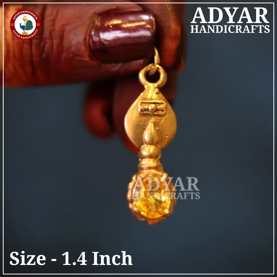 Yellow Stone Vel Pendent - image 1