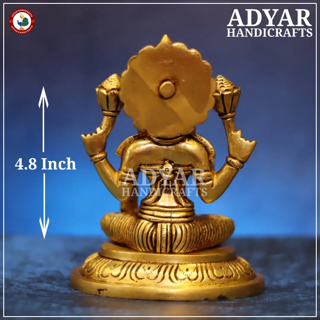 Goddess Lakshmi Brass Idol - image 2