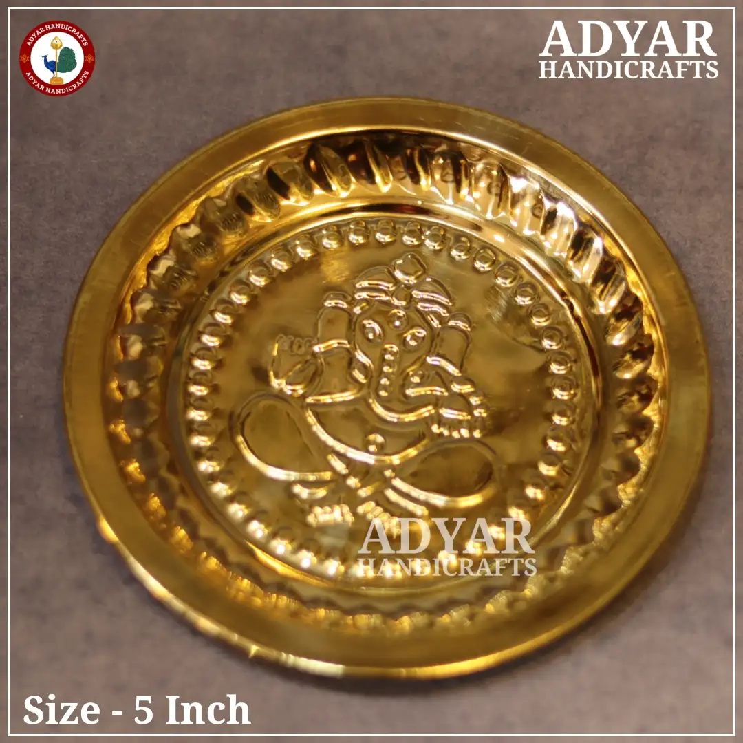 No.6 Vinayagar Plate Brass - image 2