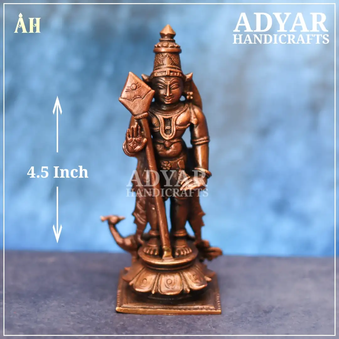 4.5 Inch Murugar Copper Idol - image 1