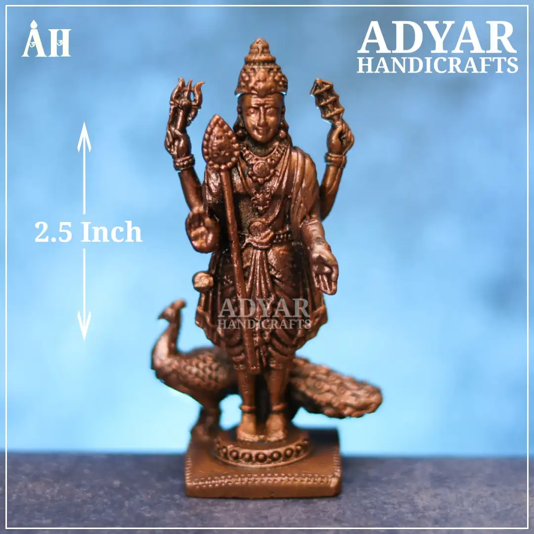 2.5 Inch Murugar Copper Idol - image 1