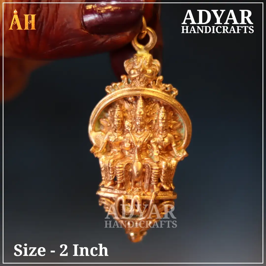 Murugan Valli Dheivanai Panchalogam Pendant - image 1