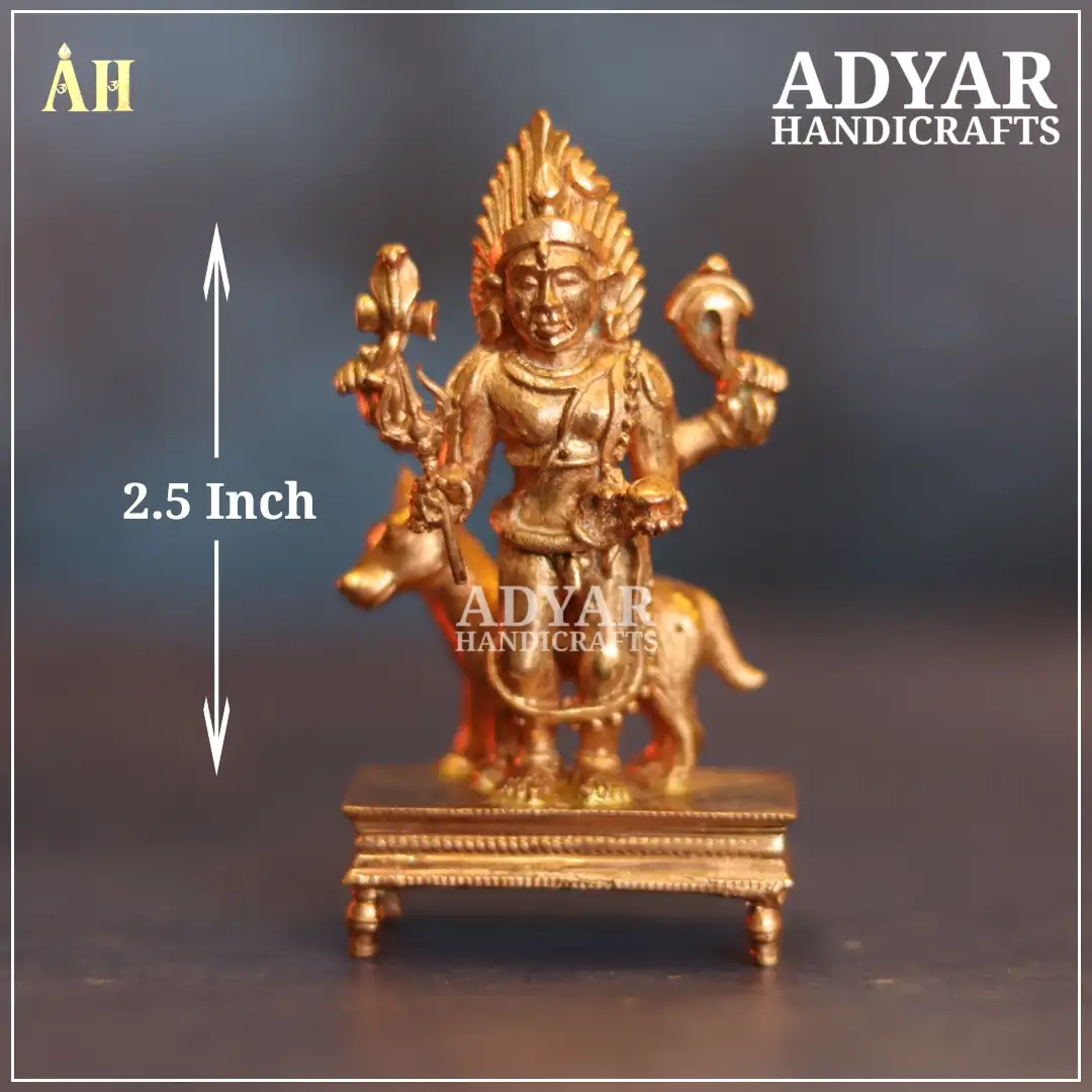 2.5 Inch Fine Finish Kalabairavar panchalogam Idol - image 1