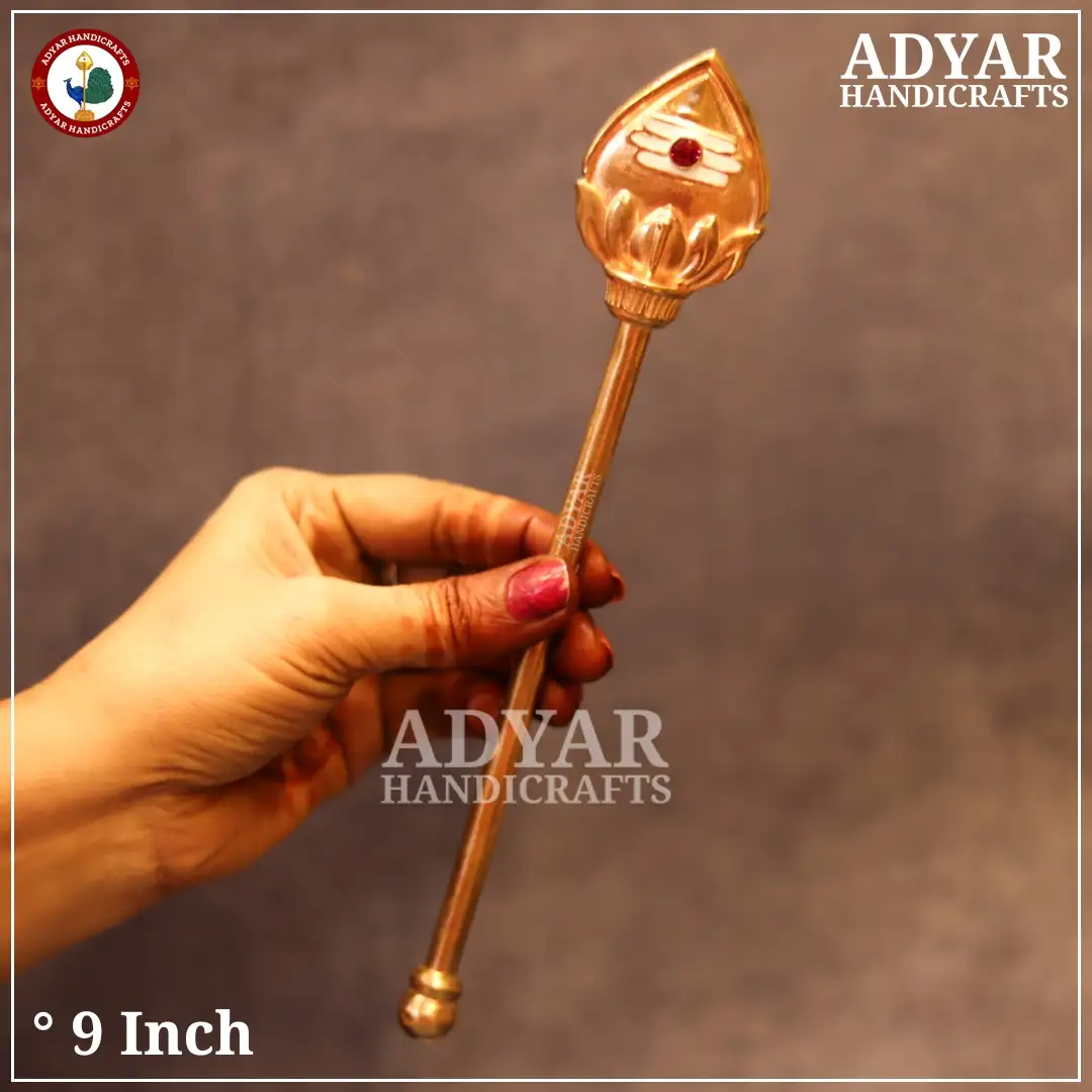 Panchalogam Vel With Out Stand 9 inch - image 1