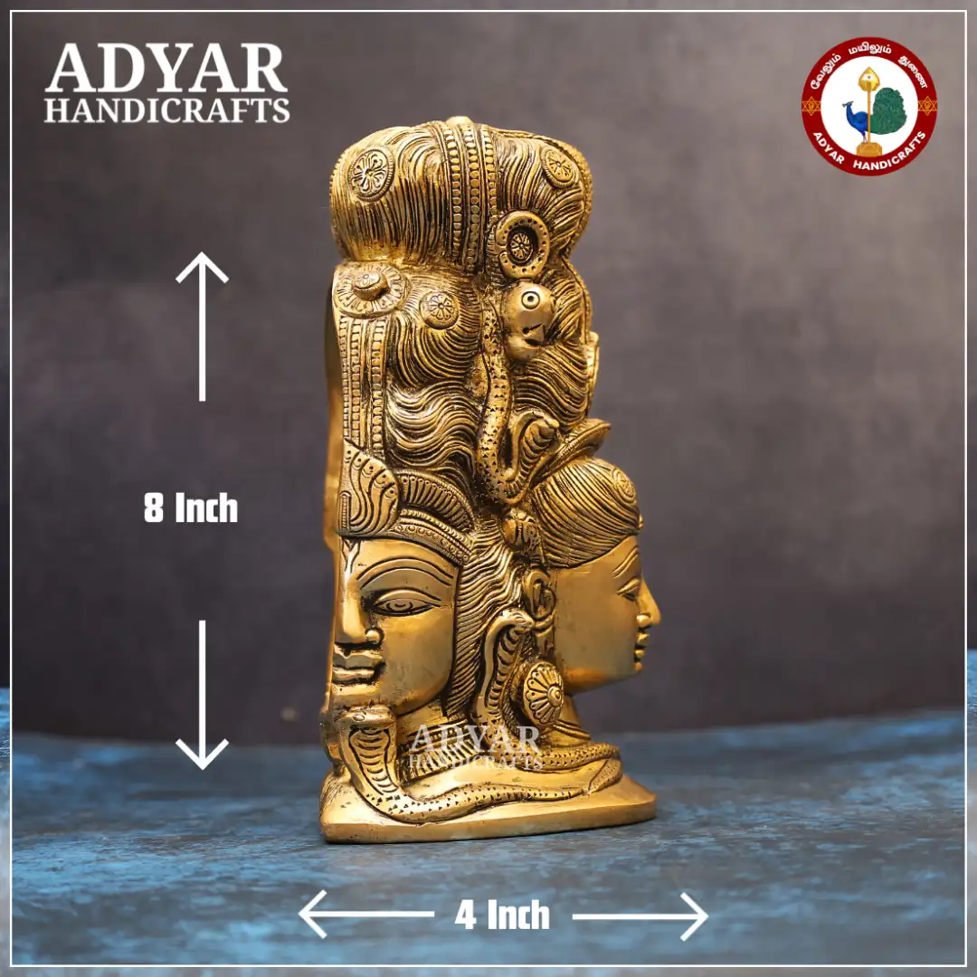 Shiva Head with Parvati - image 2