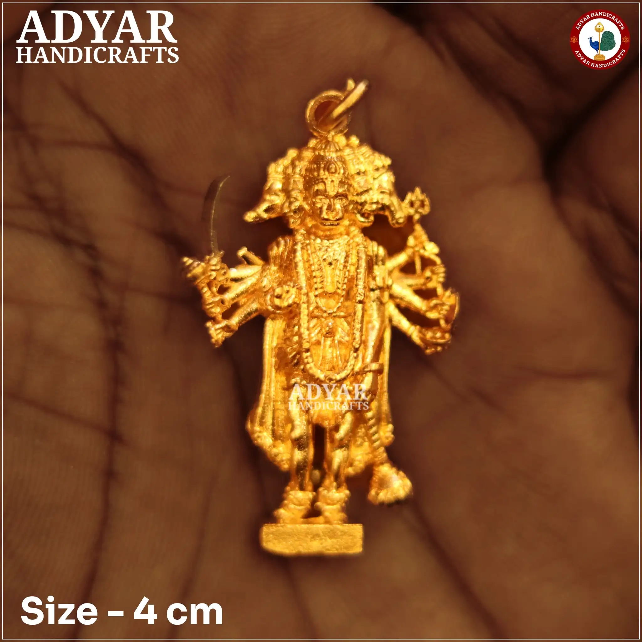 Panchamuga Hanuman Pendent - image 1
