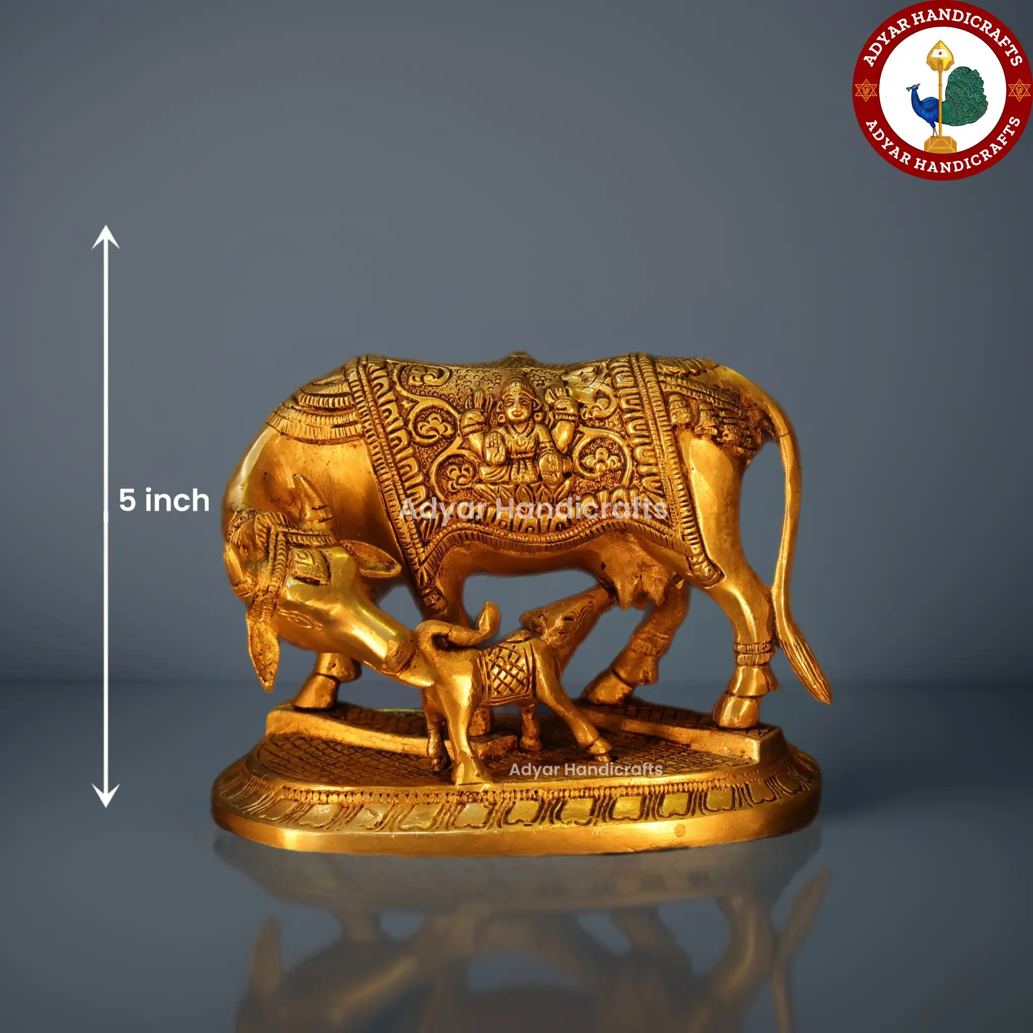 Gomatha Brass Idol - image 1