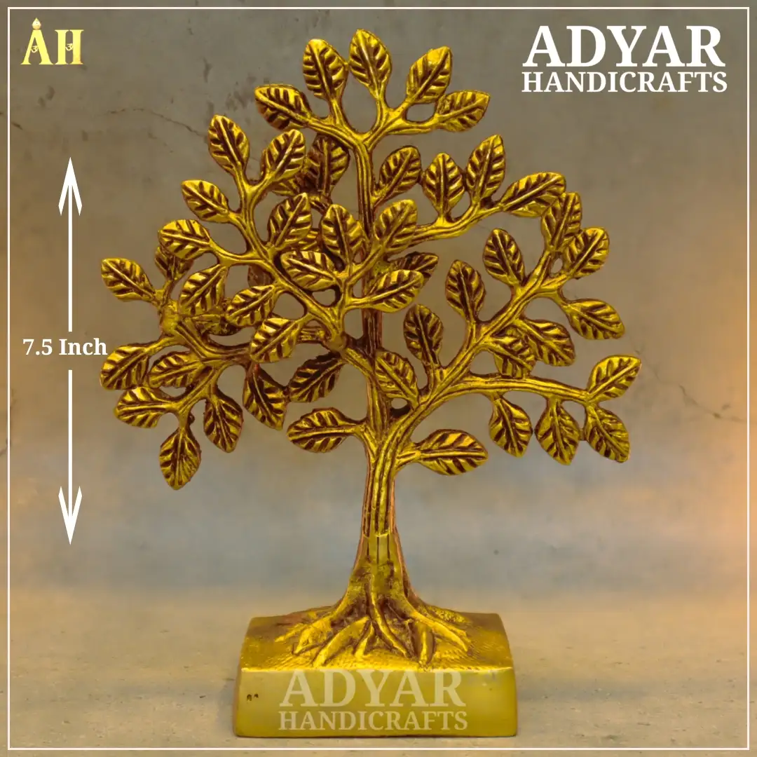 7.5 Inch Karpaga Virutcham Tree Brass - image 1