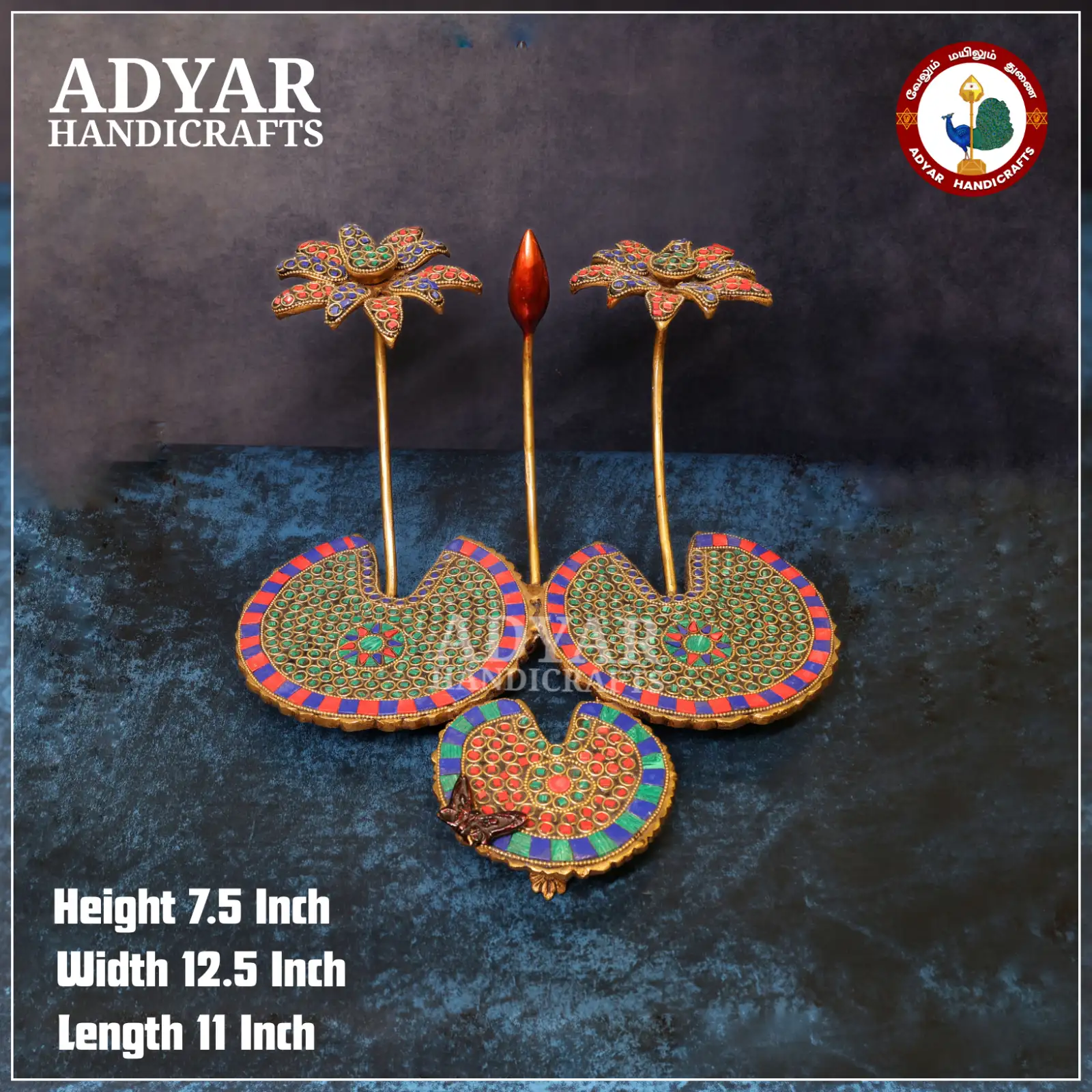 Flower Decor with Stone - image 1