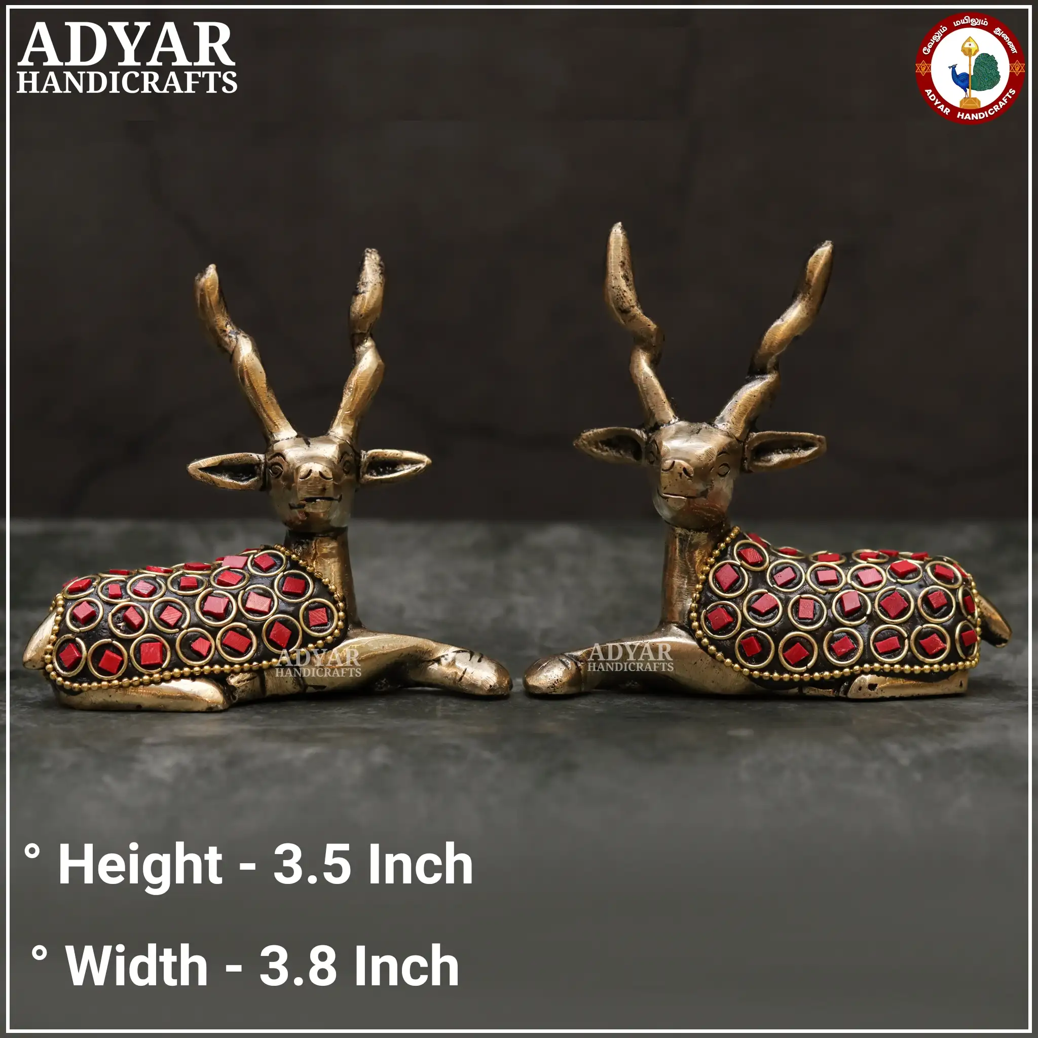Deer Decor Idol ( Red ) - image 1