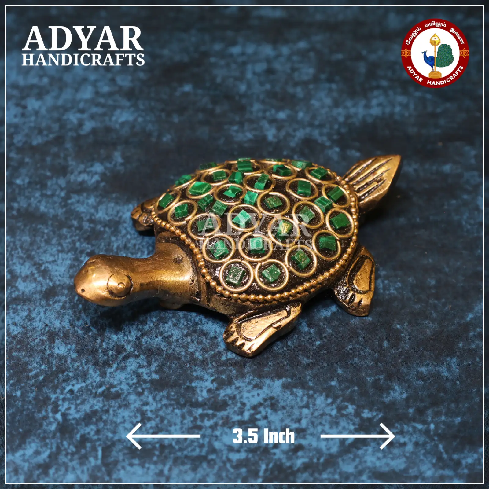 Green Stone Tortoise - image 2