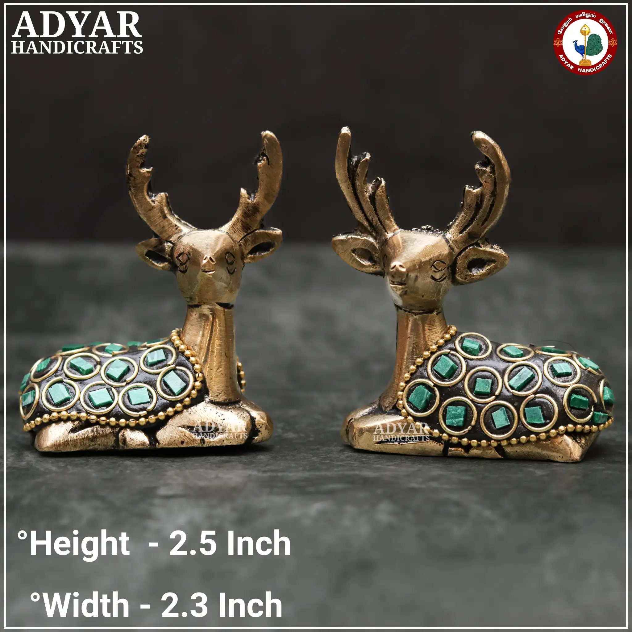 Decor Deer set ( green ) - image 1