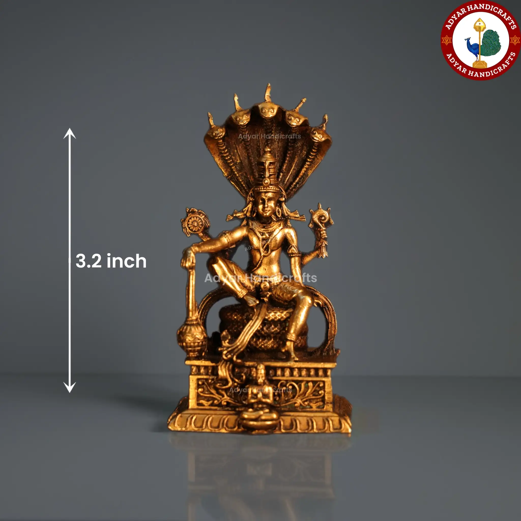 Vishnu Brass Idol - image 1