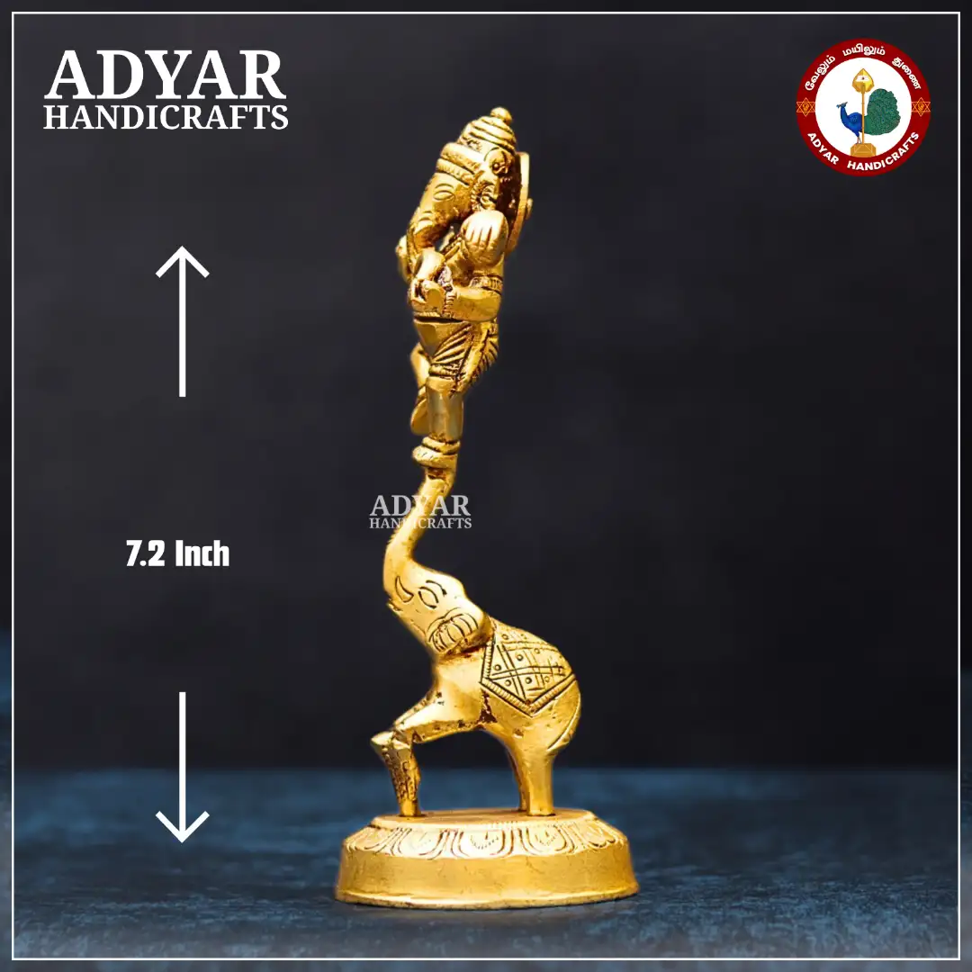 Narthana Ganesha on Elephant - image 2