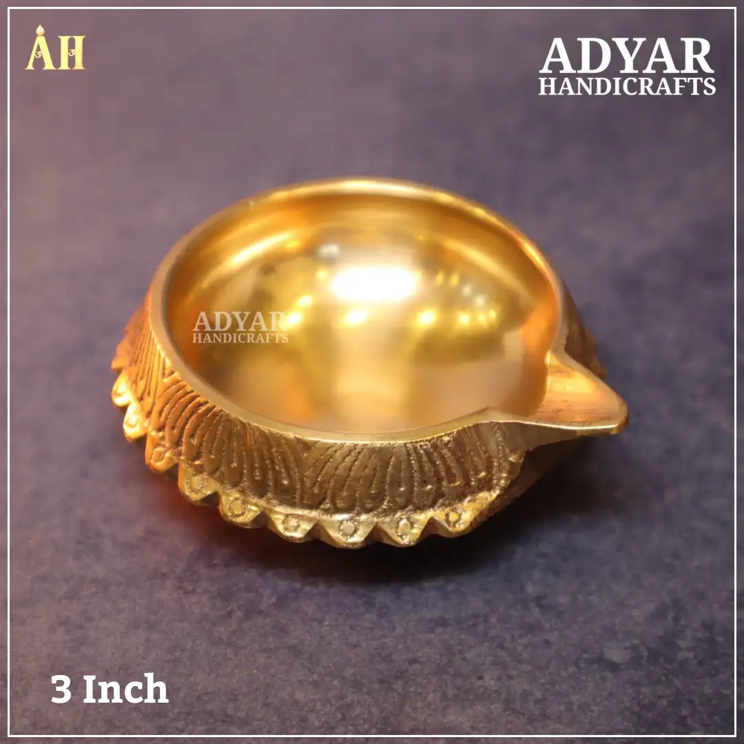 3 Inch Brass Kuberan Deepam - image 1
