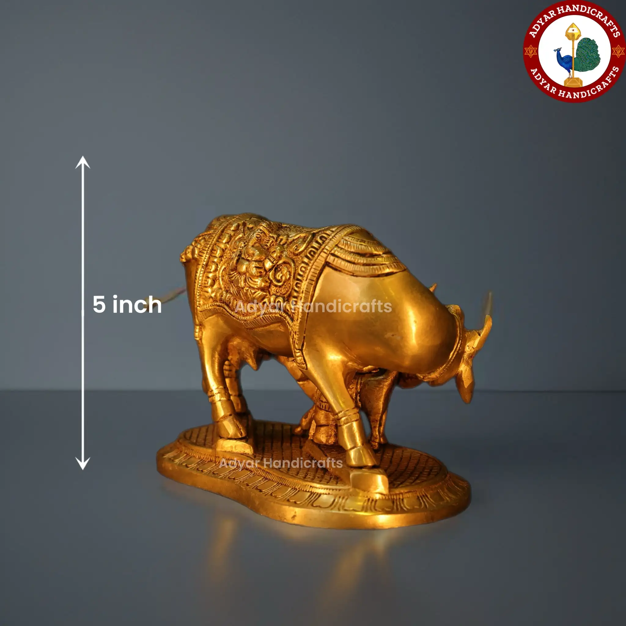 Gomatha Brass Idol - image 2