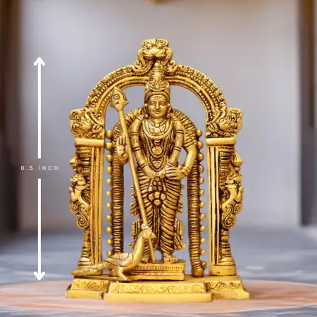 Malaysian Murugan Brass Statue - image 1
