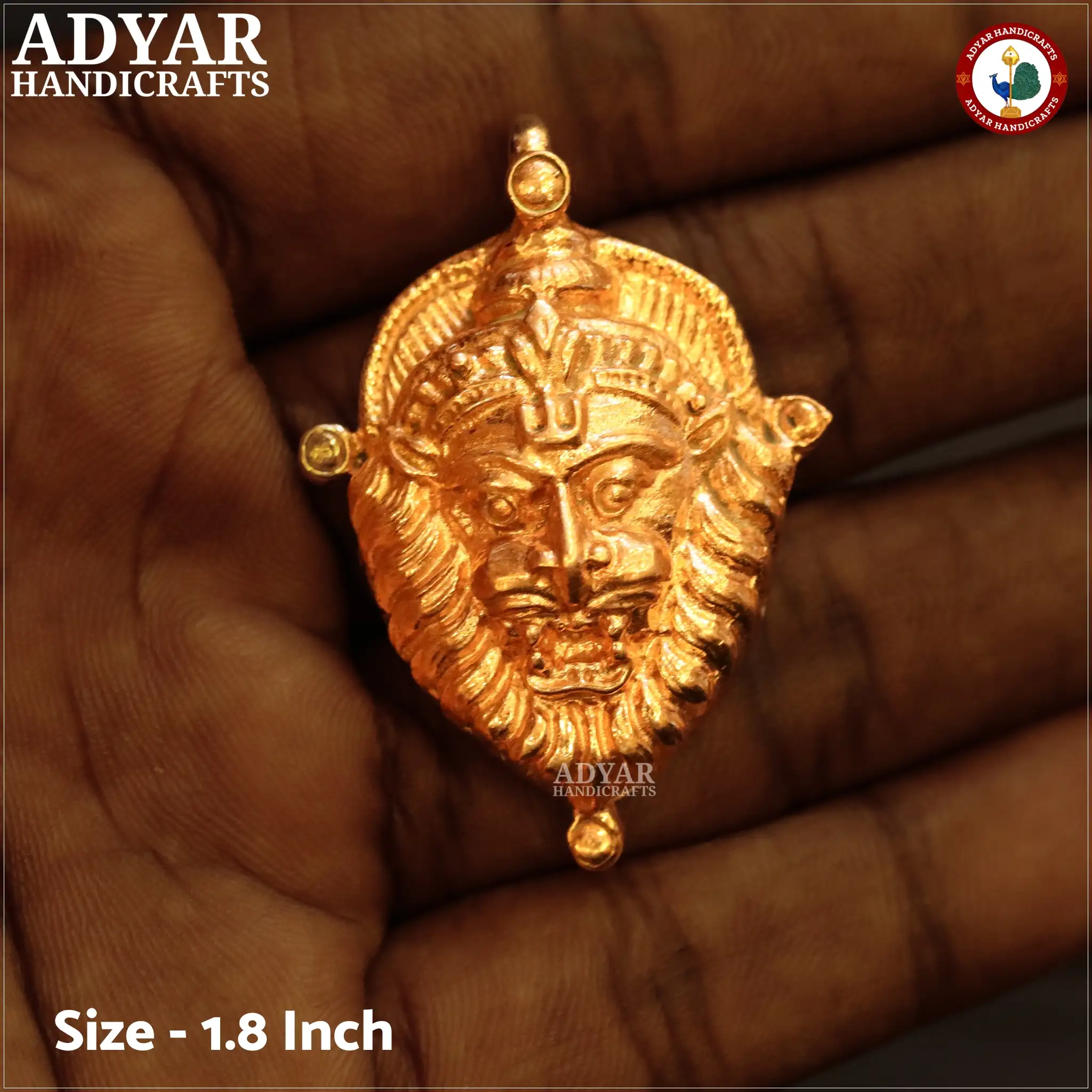 Narasimhar Face Pendent - image 1
